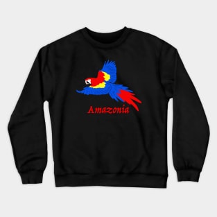 Amazonia Scarlet Macaw Crewneck Sweatshirt